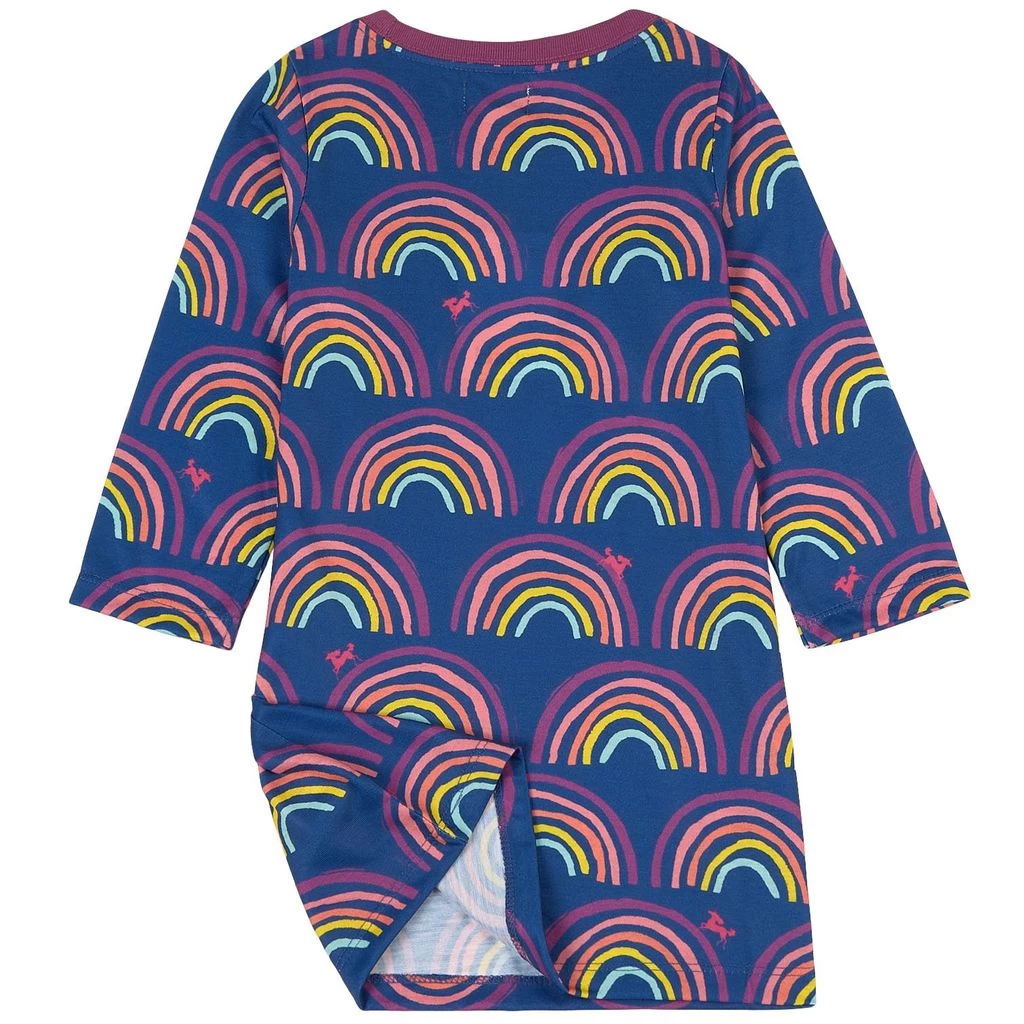 Hatley Rainbow Dreams Printed Night Dress Blue Quartz 4 Hatley Rainbow Dreams Printed Night Dress Blue Quartz - Image 2