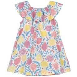 Hatley Citrus Ruffle Dress Pink