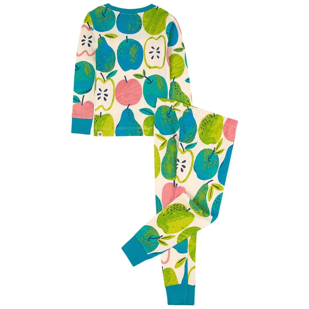 Hatley GOTS Fruity Collage Printed Pajama Cami Lace 5 Hatley GOTS Fruity Collage Printed Pajama Cami Lace - Image 3