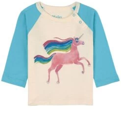 Hatley Rainbow Unicorn Graphic Baby T-Shirt Cami Lace