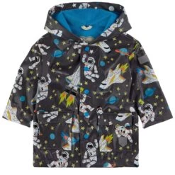 Hatley Astronaut Printed Rain Jacket Dark Gray -Kids Fashion World 1024x1024 191
