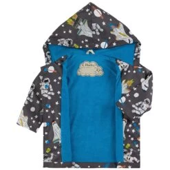 Hatley Astronaut Printed Rain Jacket Dark Gray -Kids Fashion World 1024x1024 192