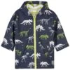 Hatley Dino Fossils Print Color Changing Rain Jacket Navy -Kids Fashion World 1024x1024 200