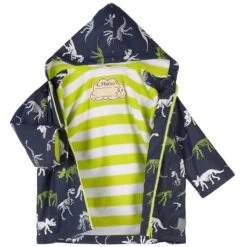 Hatley Dino Fossils Print Color Changing Rain Jacket Navy -Kids Fashion World 1024x1024 202
