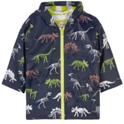 Hatley Dino Fossils Print Color Changing Rain Jacket Navy -Kids Fashion World 1024x1024 203