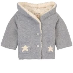 Hatley Cozy Stars Baby Jacket Gray