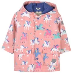 Hatley Magical Pegasus Print Color Changing Rain Jacket Pink -Kids Fashion World 1024x1024 237
