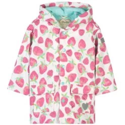 Hatley Delicious Berries Print Rain Jacket Pink