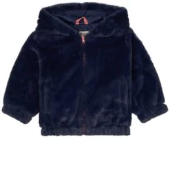 Hatley Rainbow Faux Fur Bomber Jacket Blue