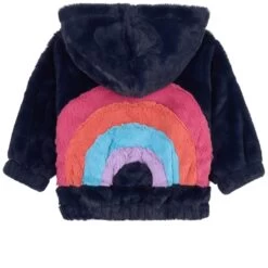 Hatley Rainbow Faux Fur Bomber Jacket Blue -Kids Fashion World 1024x1024 246