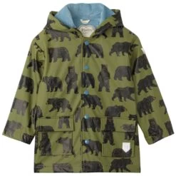 Hatley Printed Rain Jacket Loden Green