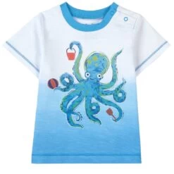 Hatley Playful Octopus T-Shirt Blue