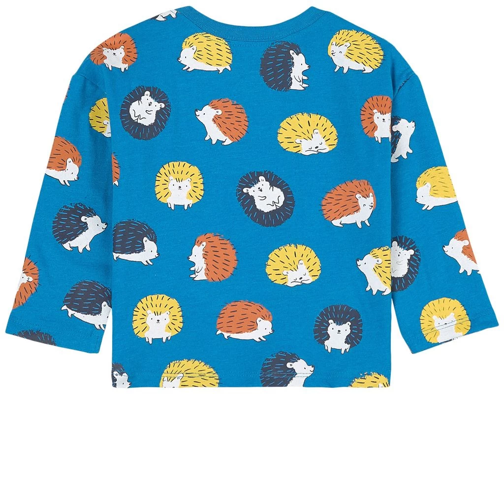 Hatley Happy Hedgehog Printed Baby T-Shirt Diva Blue 4 Hatley Happy Hedgehog Printed Baby T-Shirt Diva Blue - Image 2