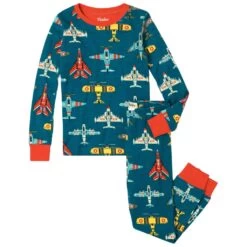 Hatley Printed Pajamas Dark Blue