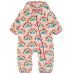 Hatley Printed Fleece Onesie Cream