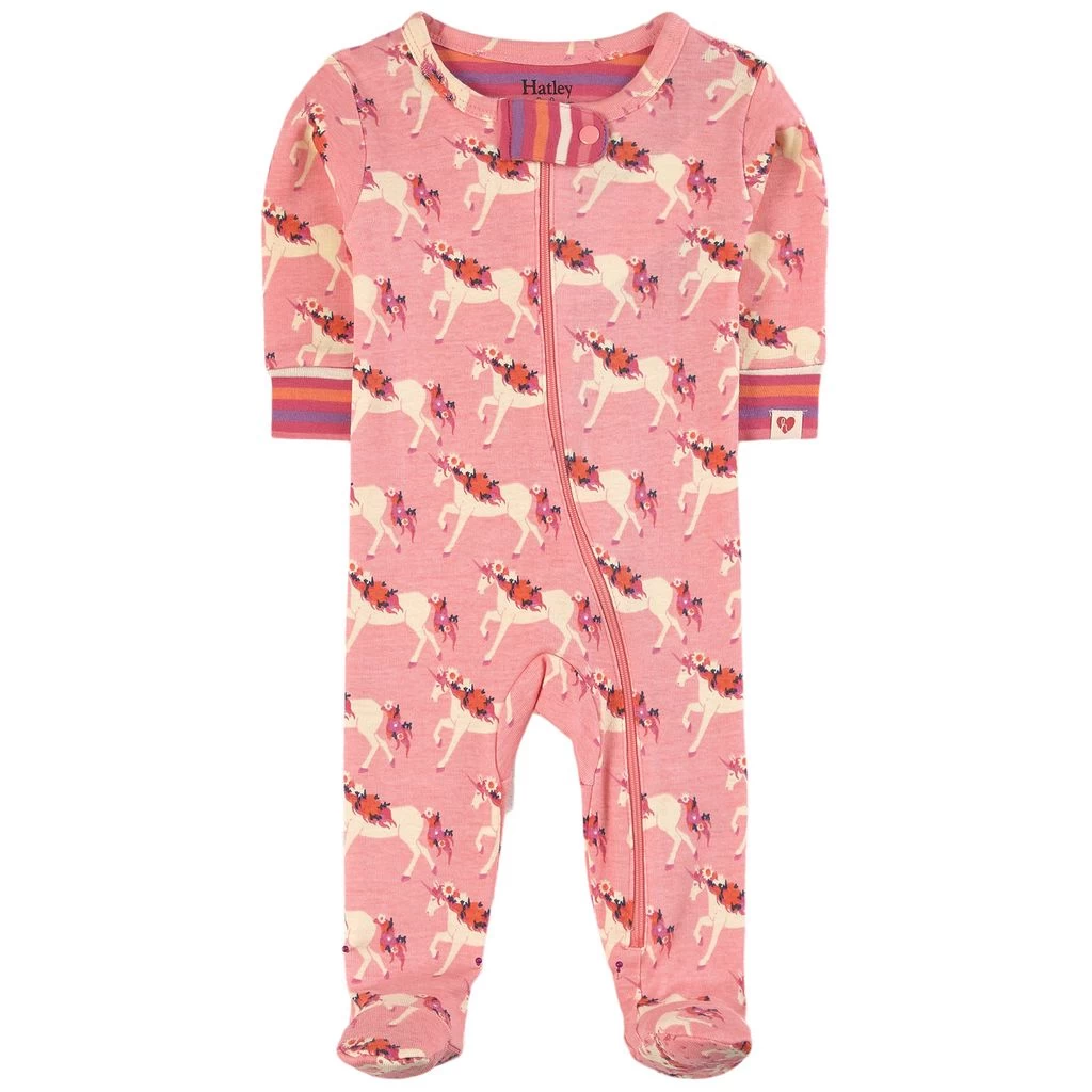 Hatley Wild Safari Print Footed Baby Body Pink 3 Hatley Wild Safari Print Footed Baby Body Pink