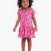 Hatley Pink Unicorn Rainbow Toddler Gathered Dress -Kids Fashion World D48904s