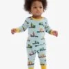 Hatley Big Baby Blue Rig Trucks Pyjama Set -Kids Fashion World D48907s