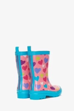Hatley Pink Colourful Hearts My 1st Rain Boots -Kids Fashion World D48945s3