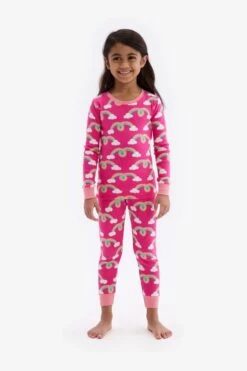 Hatley Pink Rainbow Arch Pyjama Set