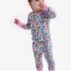 Hatley Retro White Floral Pyjama Set -Kids Fashion World D48990s