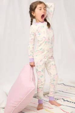 Hatley Cream Meadow Pony Pajama Set