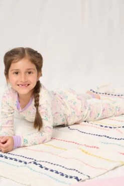 Hatley Cream Meadow Pony Pajama Set -Kids Fashion World D49602s3