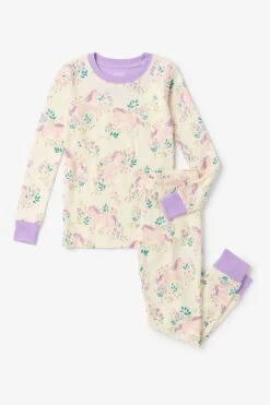 Hatley Cream Meadow Pony Pajama Set -Kids Fashion World D49602s4