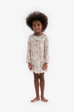Hatley Cream Meadow Pony Long Sleeve Nightdress