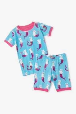 Hatley Short Blue Mercats Pajama Set