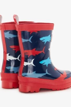 Hatley Blue Hungry Sharks My First Rain Boots -Kids Fashion World D49631s3