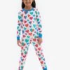Hatley White Split Hearts Pyjama Set