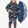 Hatley Blue Hungry Sharks Shiny Boots -Kids Fashion World D49909s