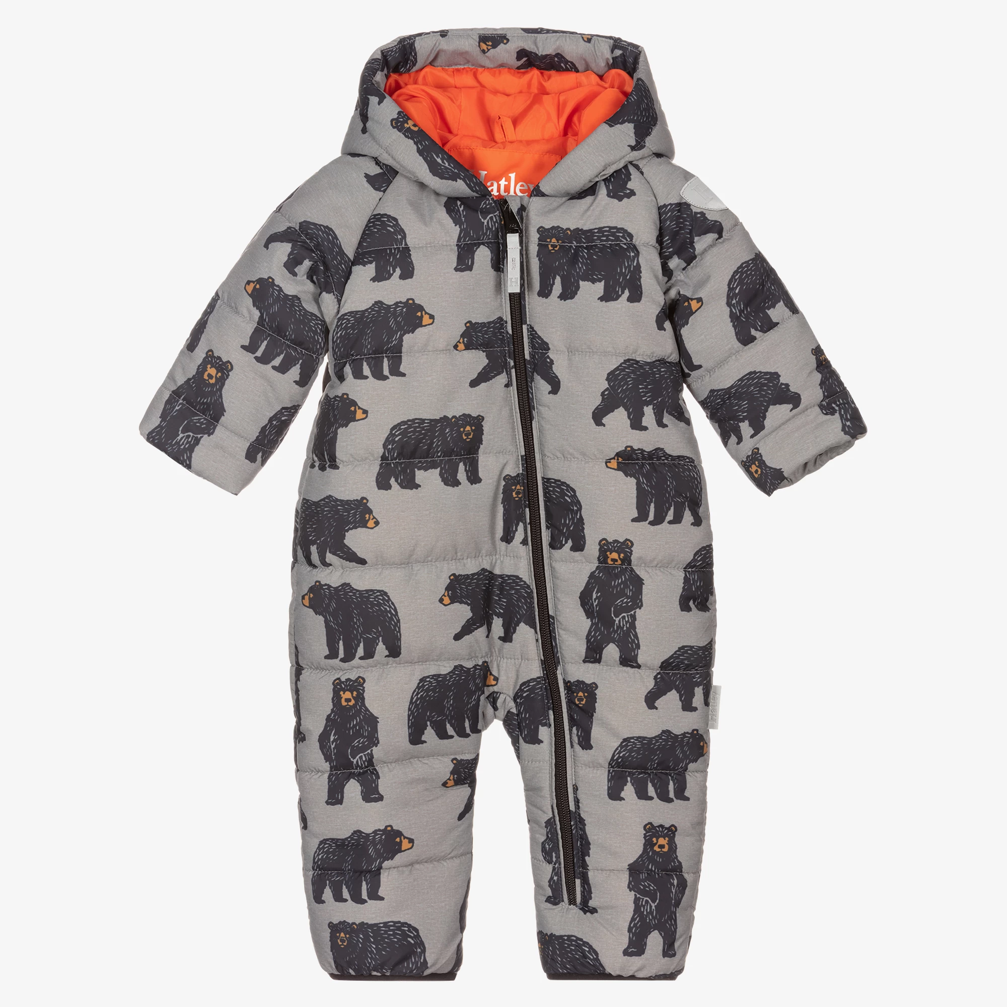 Hatley Baby Boys Grey Bear Snowsuit 3 Hatley Baby Boys Grey Bear Snowsuit