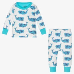 Hatley Baby Boys White Whale Pyjamas -Kids Fashion World hatley baby boys white whale pyjamas 515050 608a7f40b40d6b1301543afec478556d9369634b