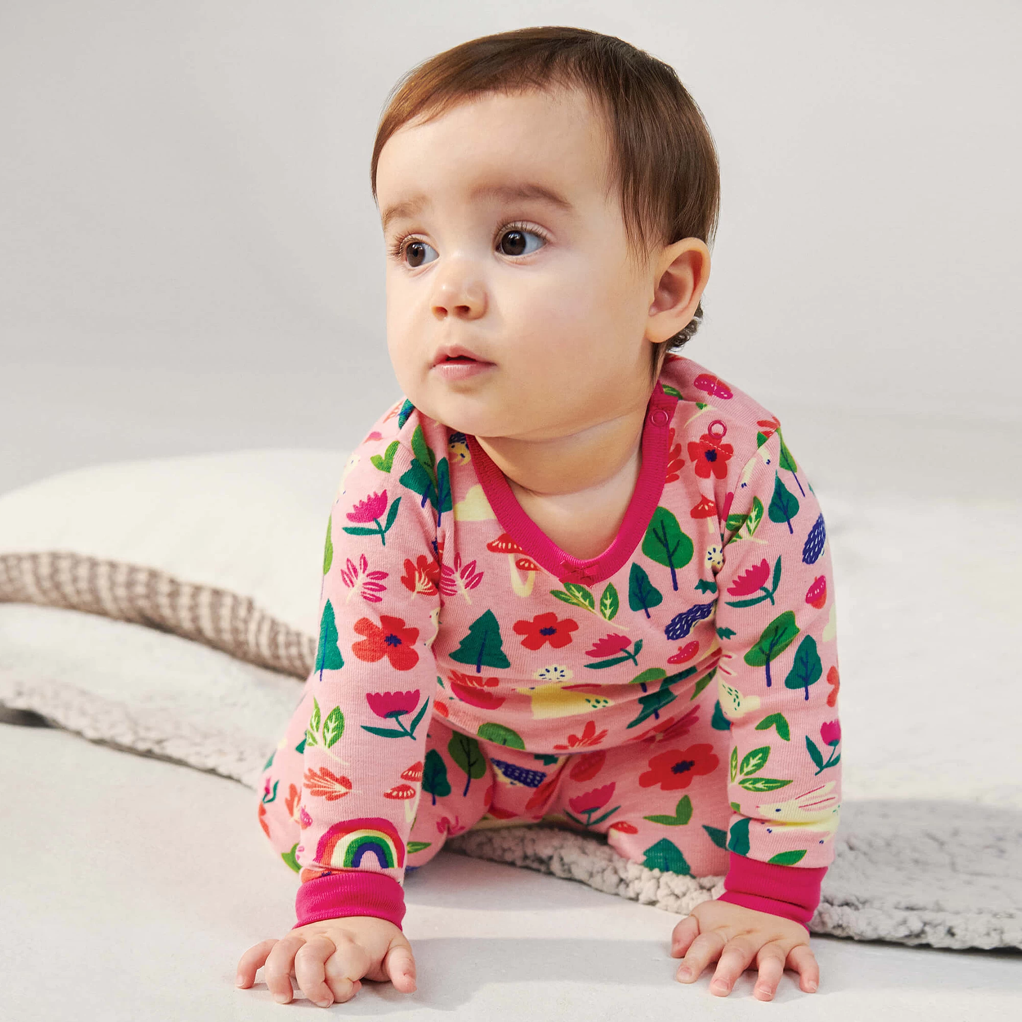 Hatley Baby Girls Pink Cotton Pyjamas 4 Hatley Baby Girls Pink Cotton Pyjamas - Image 2