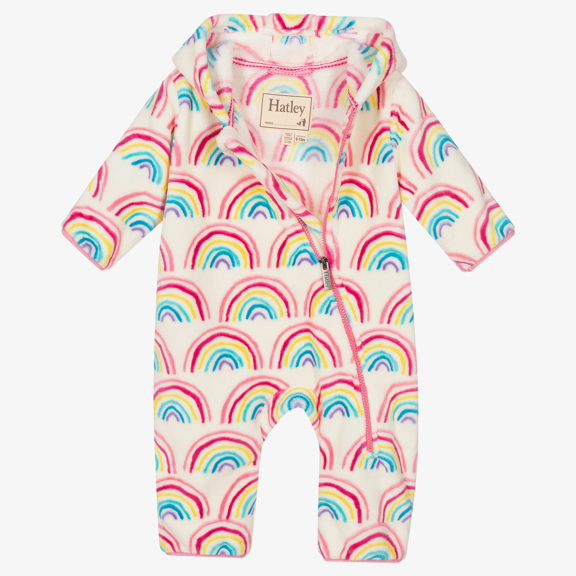 Hatley Baby Girls Rainbow Pramsuit 6 Hatley Baby Girls Rainbow Pramsuit - Image 4