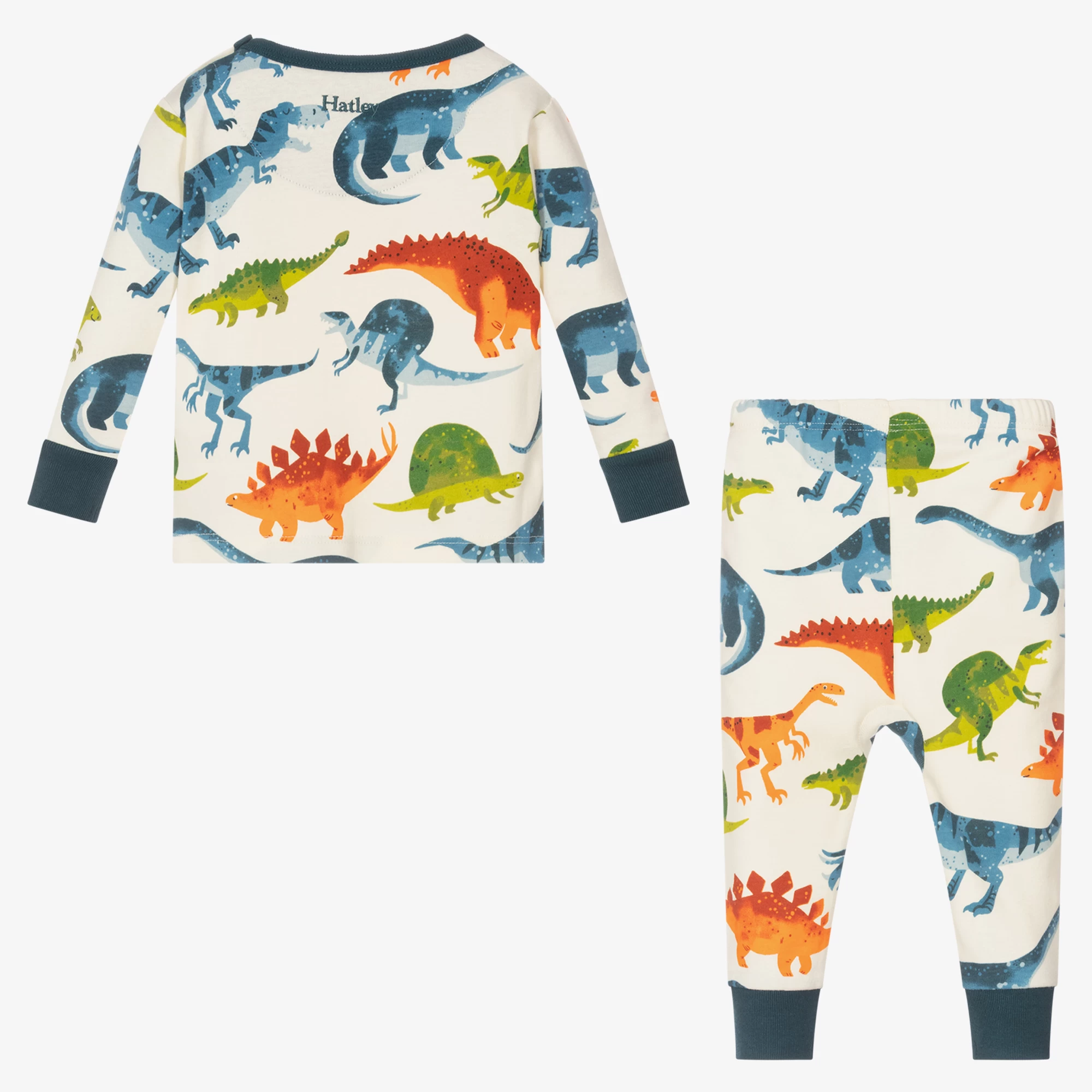 Hatley Baby Ivory Dinosaur Pyjamas 5 Hatley Baby Ivory Dinosaur Pyjamas - Image 3