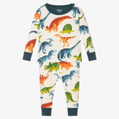 Hatley Baby Ivory Dinosaur Pyjamas