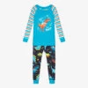 Hatley Blue Glow-In-The-Dark Pyjamas -Kids Fashion World hatley blue glow in the dark pyjamas 392281 aaac078158f683699e0c1695550e47ae749d29c2