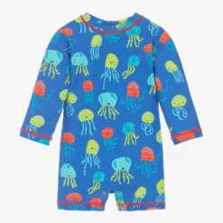 Hatley Blue Jellyfish Baby Sun Suit (UPF50+)