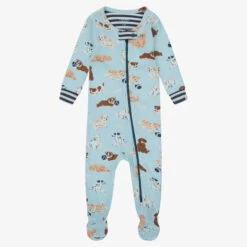 Hatley Blue Organic Cotton Babygrow