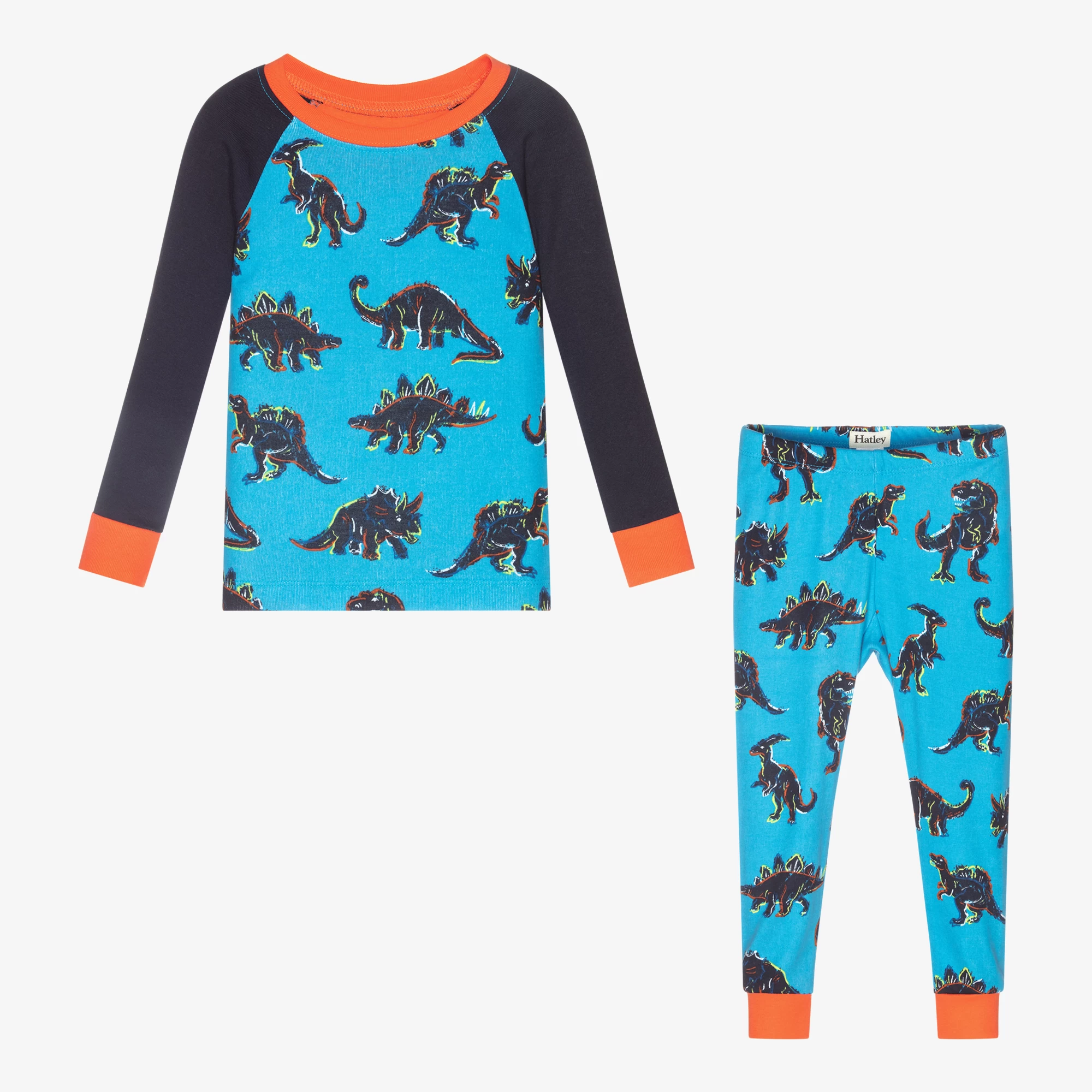 Hatley Blue Organic Cotton Pyjamas 4 Hatley Blue Organic Cotton Pyjamas - Image 2