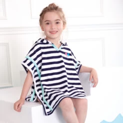 Hatley Blue Striped Hooded Towel -Kids Fashion World hatley blue striped hooded towel 426981 5145d47a8e527c369d1d754067b78a45166add2d outfit