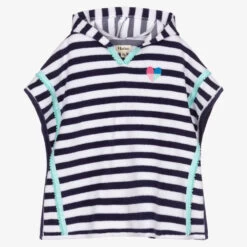 Hatley Blue Striped Hooded Towel