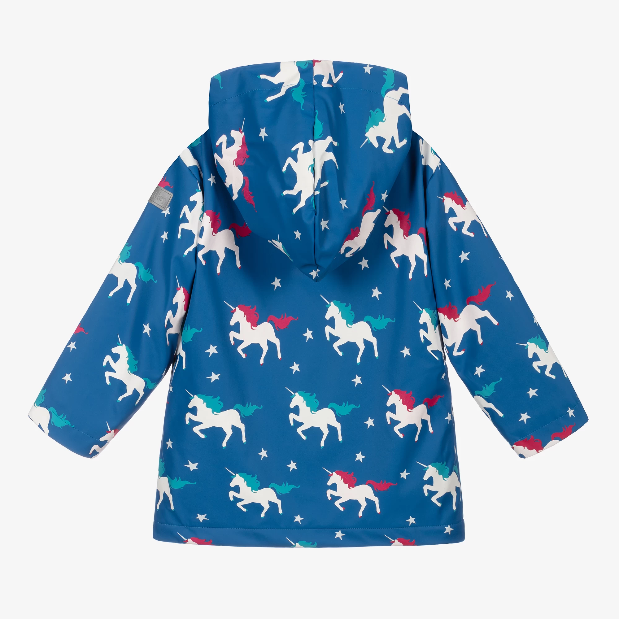 Hatley Blue Unicorns Raincoat 4 Hatley Blue Unicorns Raincoat - Image 2