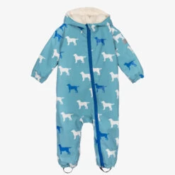 Hatley Blue Waterproof Dogs Pramsuit