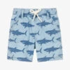 Hatley Boys Blue Cotton Shark Print Shorts -Kids Fashion World hatley boys blue cotton shark print shorts 514966 06f07135b0026c27c352e08f702c7a320effaabb