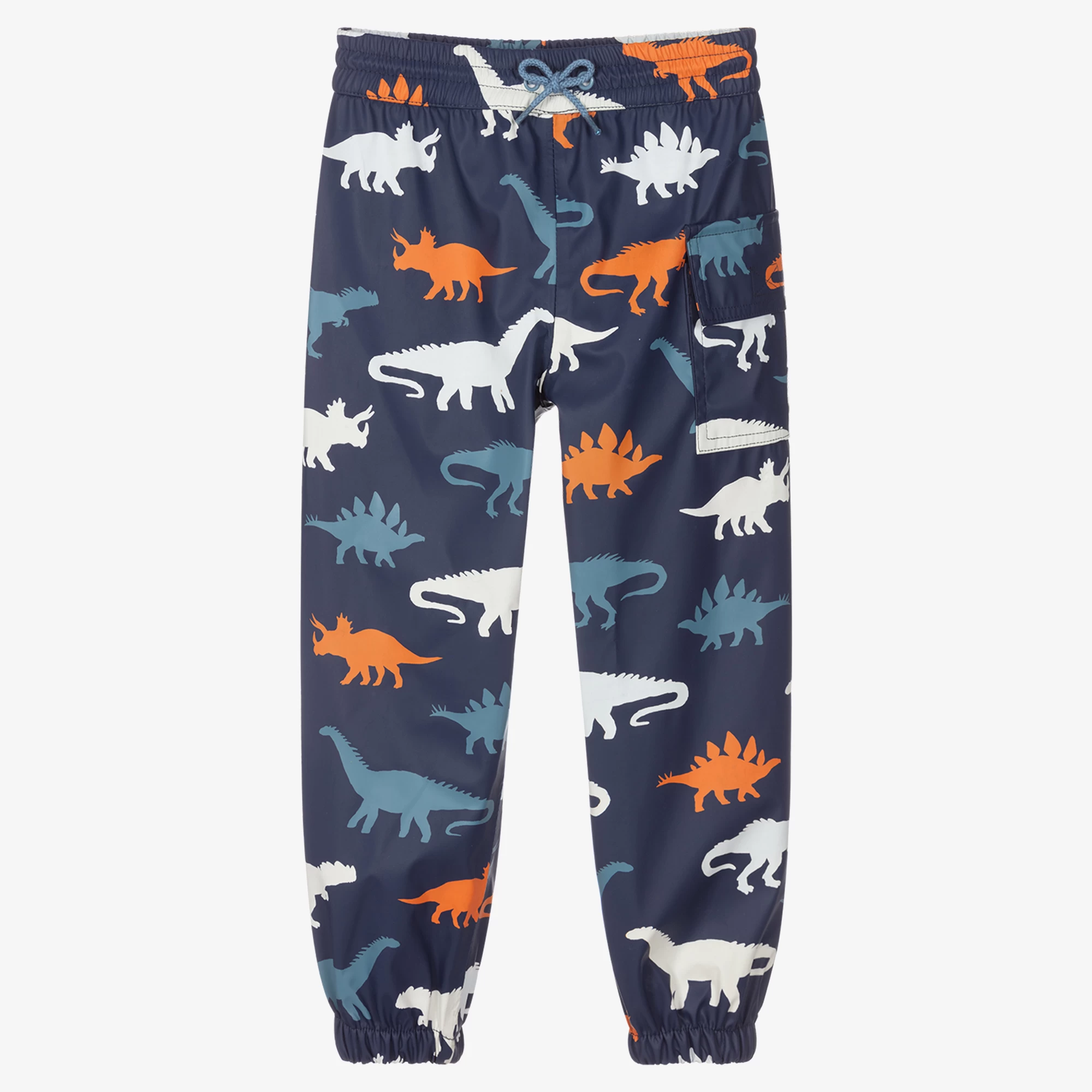 Hatley Boys Blue Dino Splash Trousers 3 Hatley Boys Blue Dino Splash Trousers