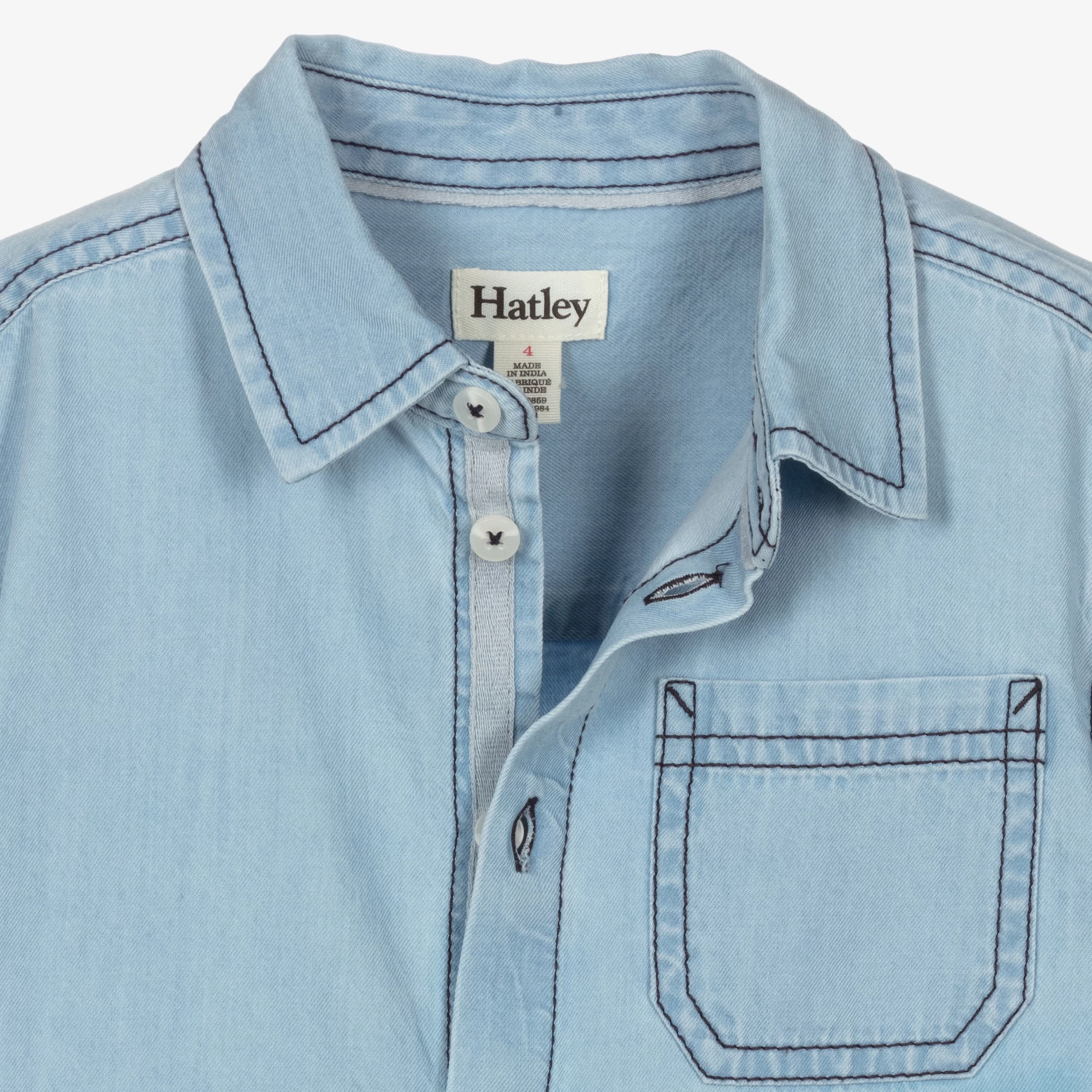 Hatley Boys Blue Dip-Dye Shirt 5 Hatley Boys Blue Dip-Dye Shirt - Image 3